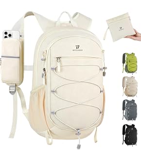 BECOJADDE Hiking Backpack 15L Small Backpack Packable Day pack Water Resistant Lightweight Travel Backpack for Women Men with
